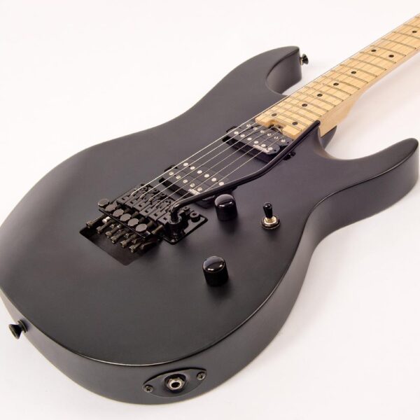 Vintage V624FRBK Reissued Floyd Rose Electric Guitar Satin Black - Body