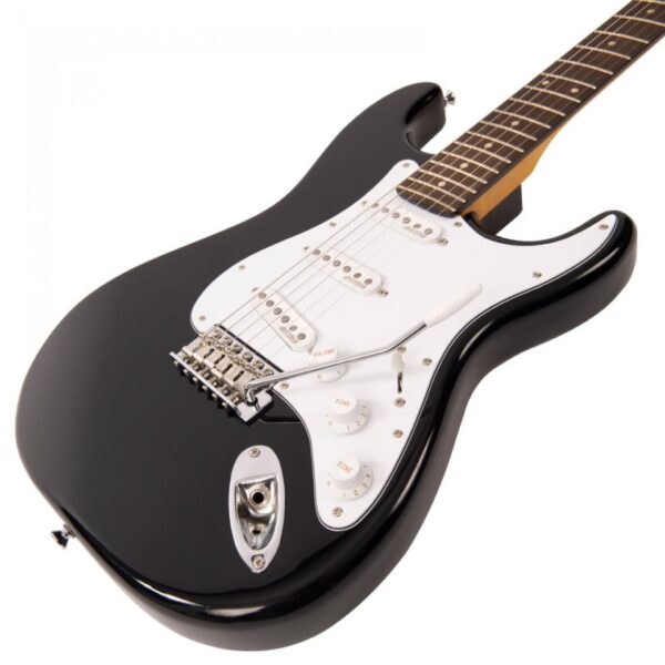 Vintage V6BB Reissued Electric Guitar - Boulevard Black - Body