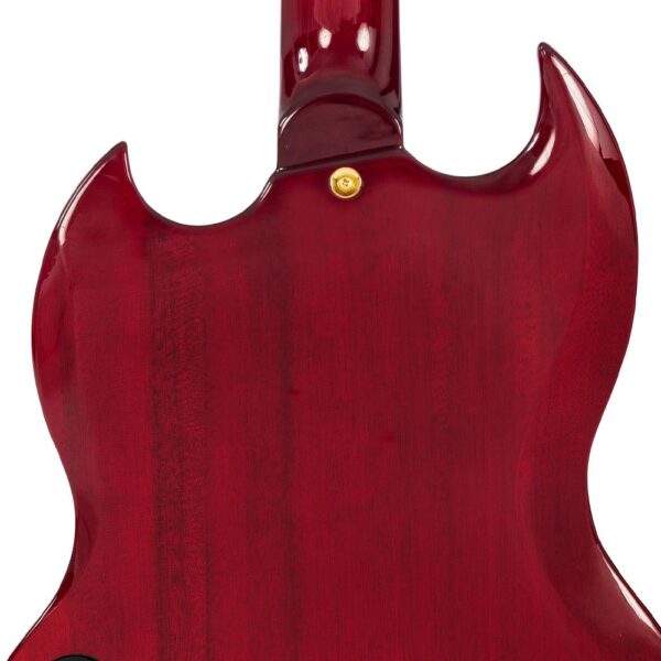 Vintage VS63CR Reissued Electric Guitar Cherry Red - Body Back