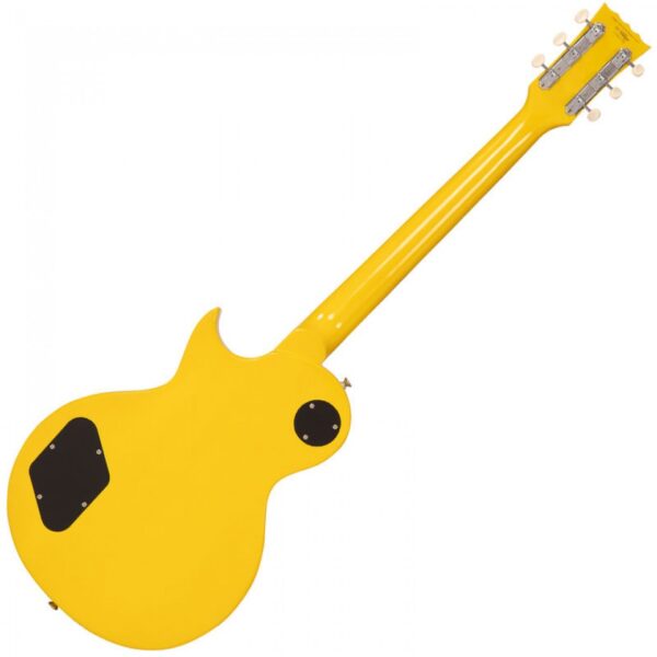 Vintage V132TVY Reissued Electric Guitar - TV Yellow - Back