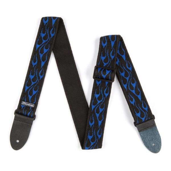 Dunlop Classic Flambe Blue Guitar Strap