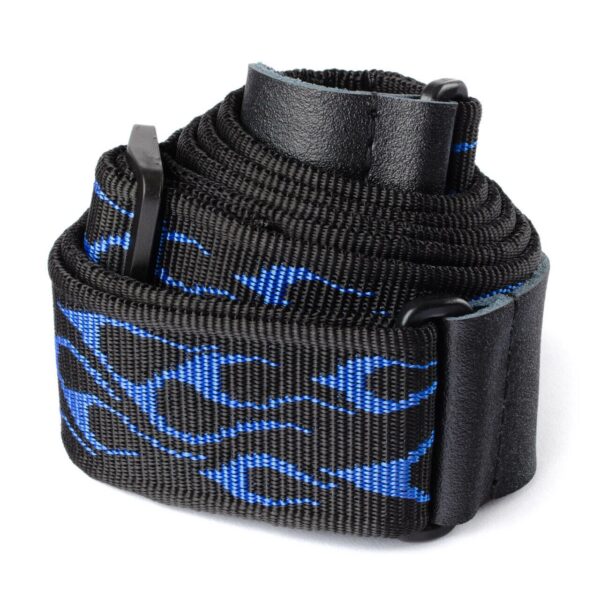 Dunlop Classic Flambe Blue Guitar Strap - Pattern