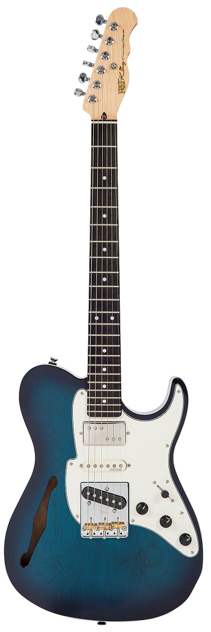 Fret-King Country Squire Semitone Special Electric Guitar - Blue Burst - Full