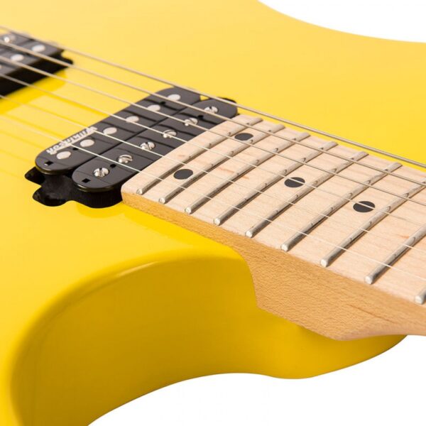 Vintage V6M24DY Reissued Electric Guitar - Daytona Yellow - Neck