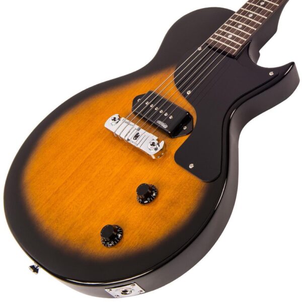 Vintage V120TB Reissued Electric Guitar - Two Tone Sunburst - Body