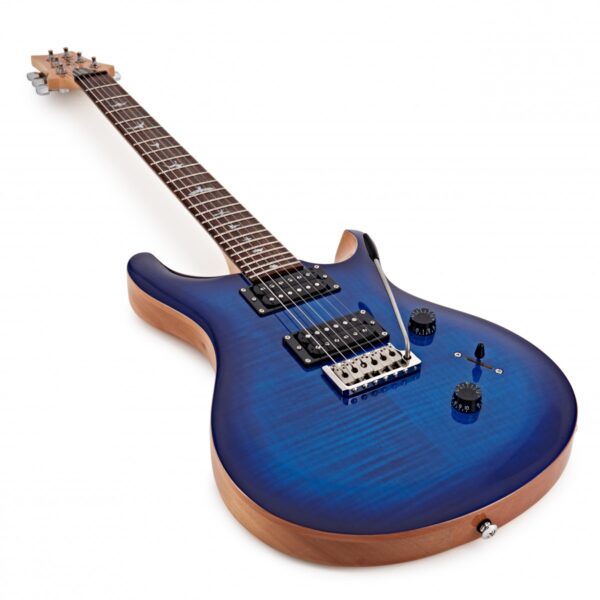 PRS SE Custom 24 Electric Guitar - Faded Blue Burst - Angle