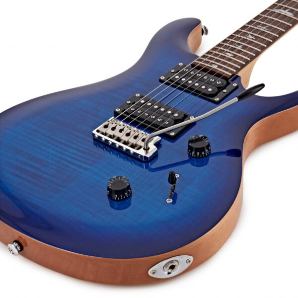 PRS SE Custom 24 Electric Guitar - Faded Blue Burst - Body 2