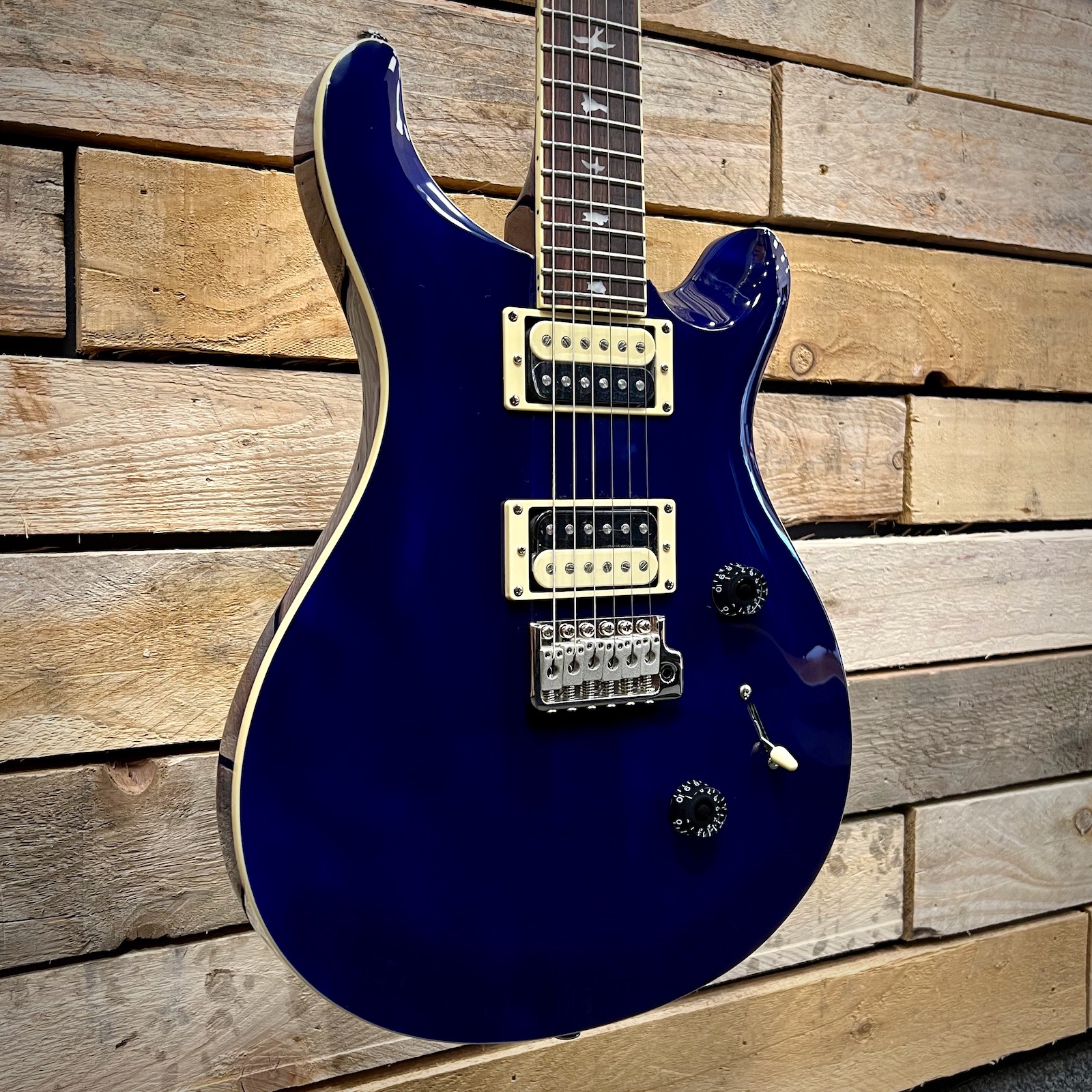 PRS SE Standard 24 Electric Guitar - Translucent Blue - Zebra Muzik