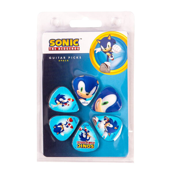 Perri's Guitar Plectrums 6 Pack - Sonic The Hedgehog