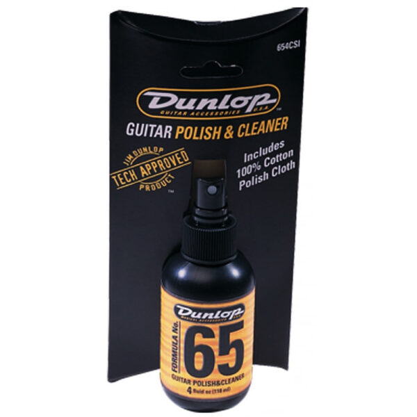 Dunlop Formula 65 Guitar Polish & Cleaner with Cloth - Package