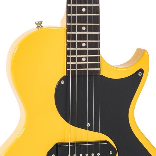 Vintage V120TVY Reissued Electric Guitar - TV Yellow - Body Front