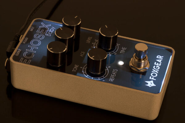 Foxgear Echosex Baby Vintage Echo Pedal - Lit Up