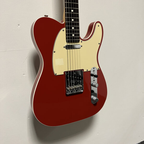 Fender FSR Deluxe Player '67 Telecaster Custom (Pre-Owned) - Crimson Red - Body Angle