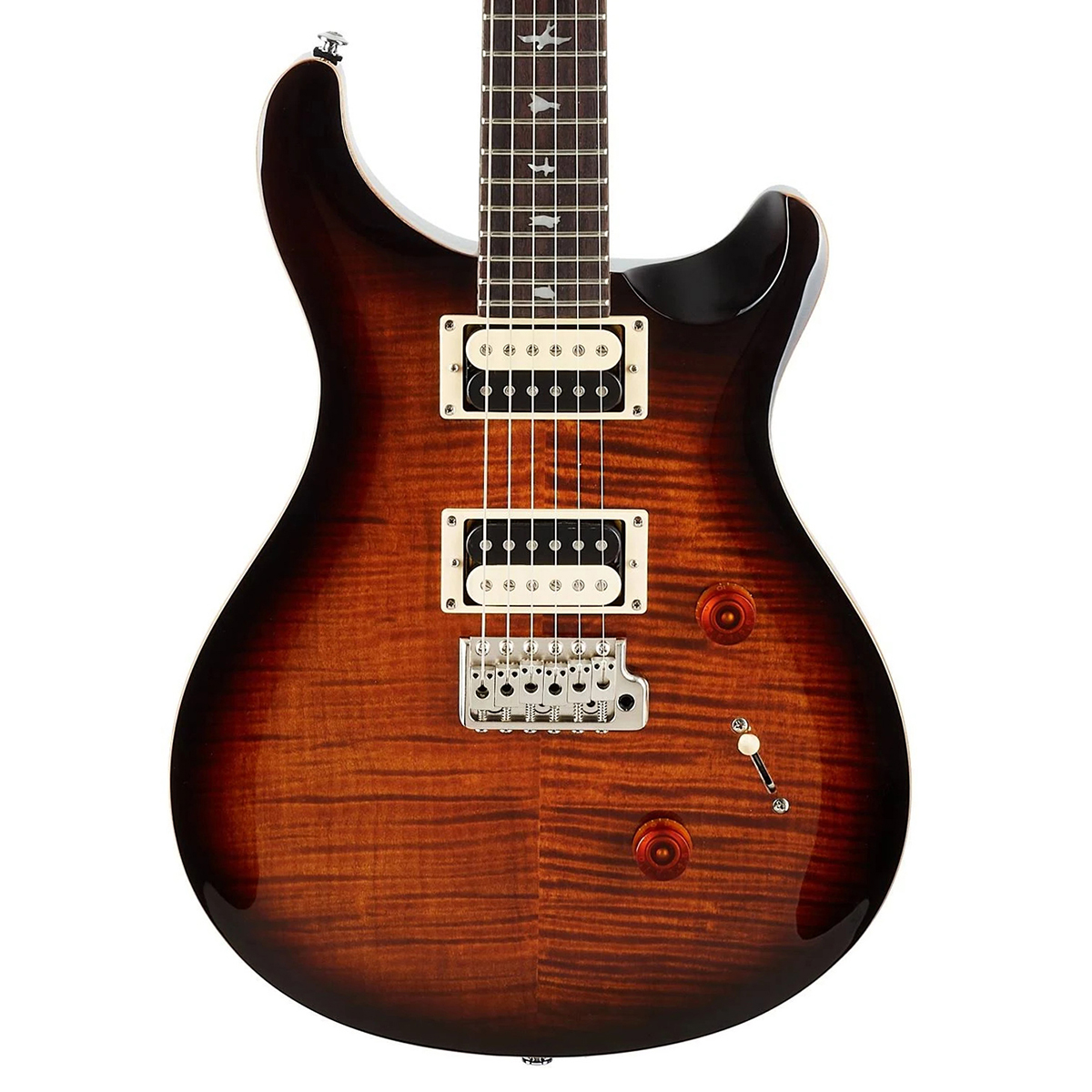 PRS SE Custom 24 Electric Guitar - Black Gold Burst - Zebra Muzik