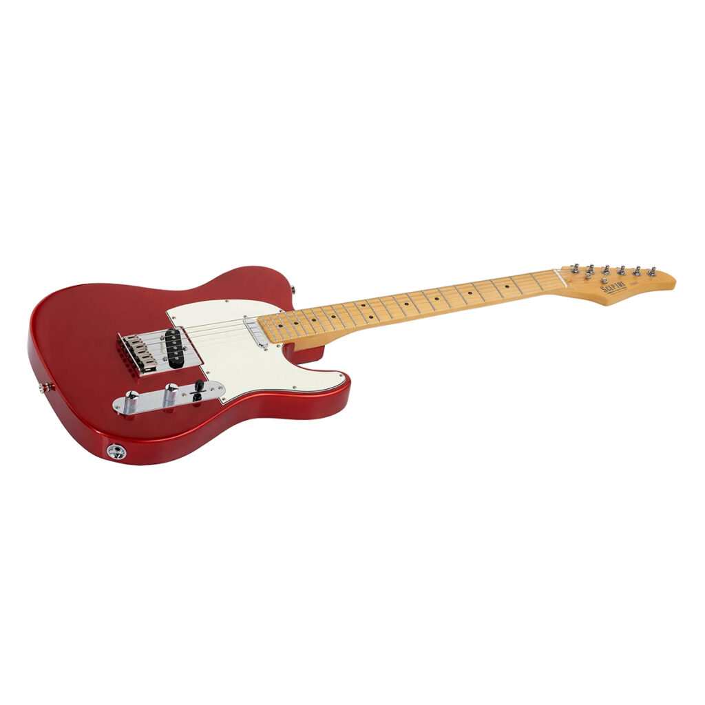 Levinson Sceptre Arlington Standard SA1 CAR M Electric Guitar - Candy Apple Red - Angle