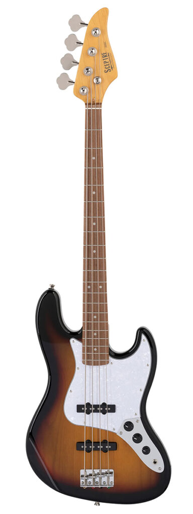 Levinson Sceptre Desoto Standard SD1 3TS Bass Guitar - 3 Tone Sunburst - Full