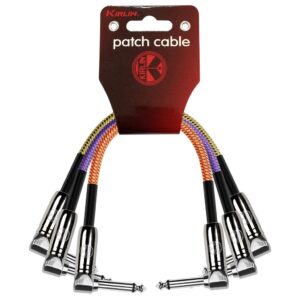 Kirlin Fabric Angled Patch Cable 3-Pack - 6 Inch