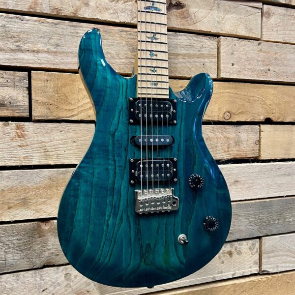 PRS SE Swamp Ash Special Electric Guitar - Iri Blue - Angle 1