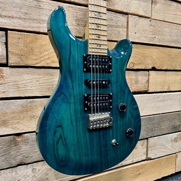 PRS SE Swamp Ash Special Electric Guitar - Iri Blue - Angle 1