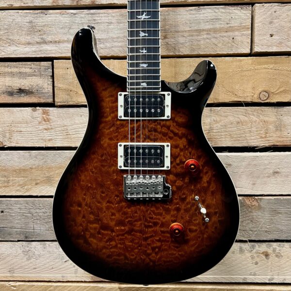 PRS SE Custom 24 Quilt Electric Guitar - Black Gold Burst - Body