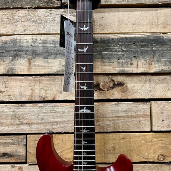 PRS SE CE 24 Standard Satin Electric Guitar - Vintage Cherry - Fretbpard