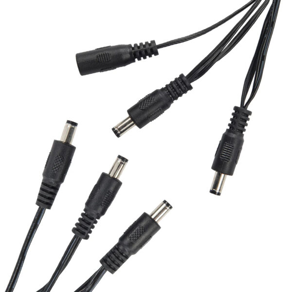 Kinsman 5 Way Daisy Chain Pedal Power Extension Cable - 2.4ft/0.75m - I:O