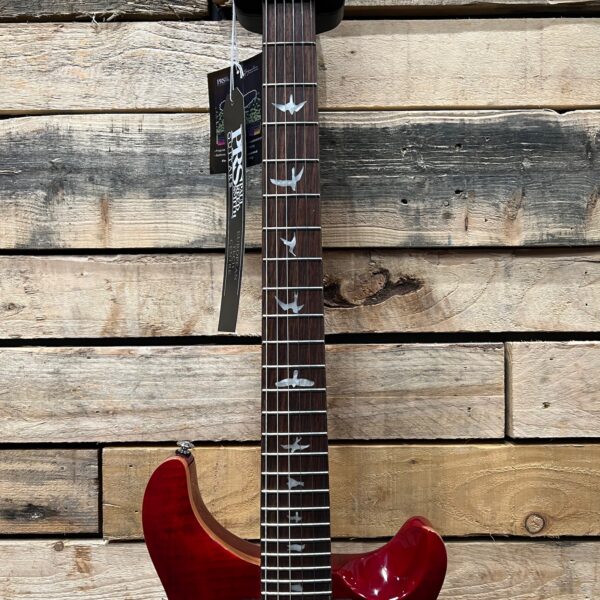 PRS SE Custom 24 Limited Edition Electric Guitar - Ruby - Fretboard