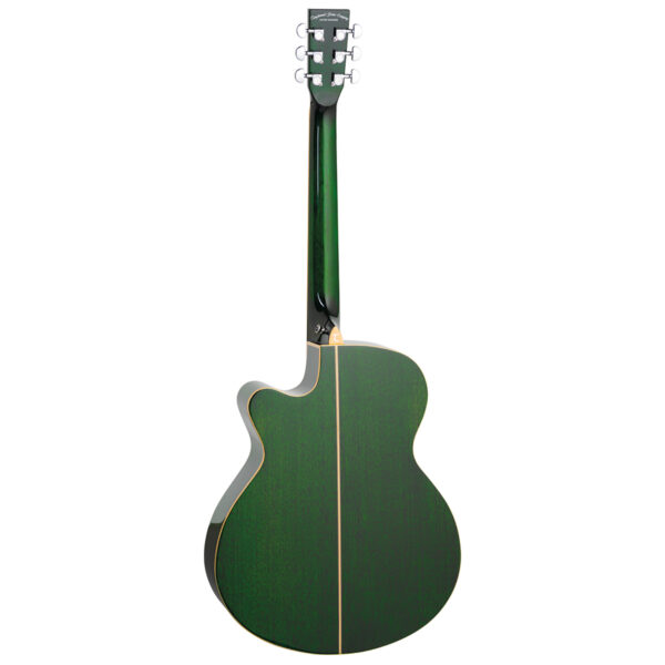 Tanglewood TW4 CE FG Winterleaf Series Cutaway Electro-Acoustic Guitar - Green - Back