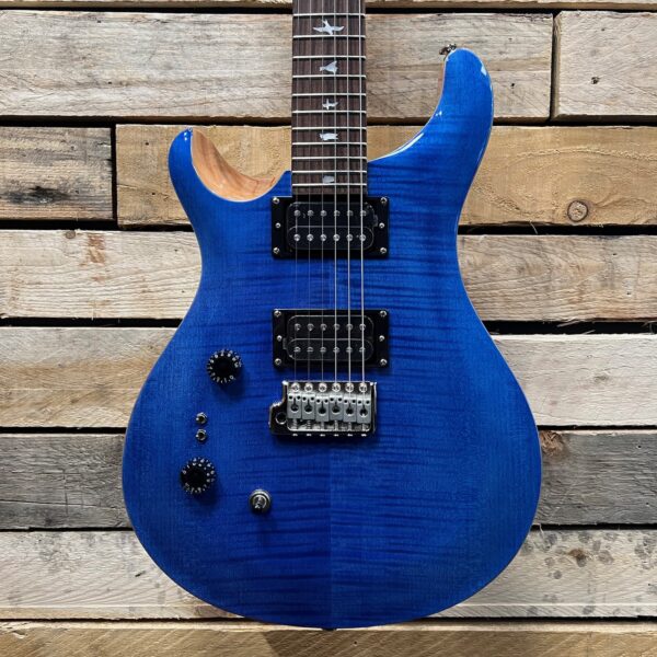 PRS SE Custom 24-08 Left Handed Electric Guitar - Faded Blue - Body