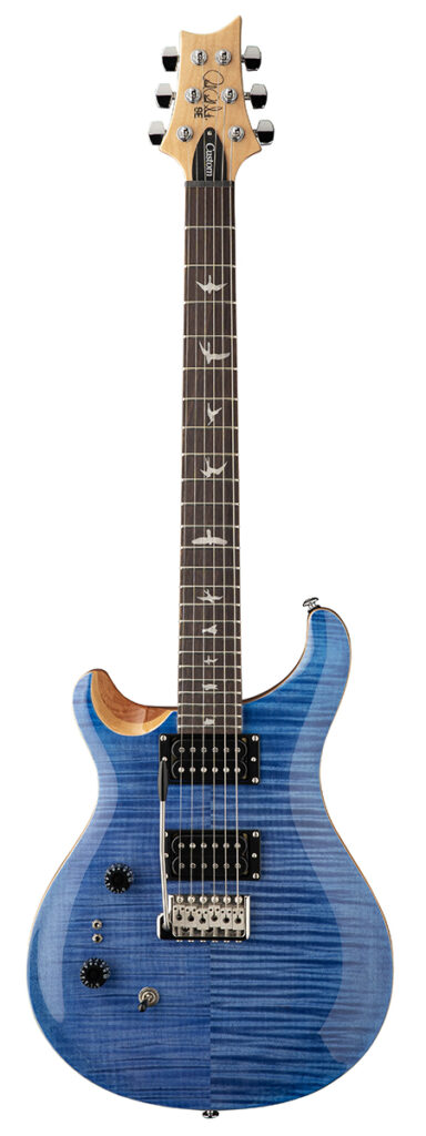 PRS SE Custom 24-08 Left Handed Electric Guitar - Faded Blue - Full