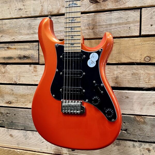 PRS SE NF3 Maple Fretboard Electric Guitar - Metallic Orange - Angle 2