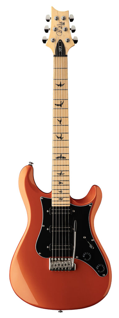 PRS SE NF3 Maple Fretboard Electric Guitar - Metallic Orange - Full