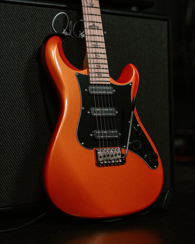 PRS SE NF3 Maple Fretboard Electric Guitar - Metallic Orange - Promo 2