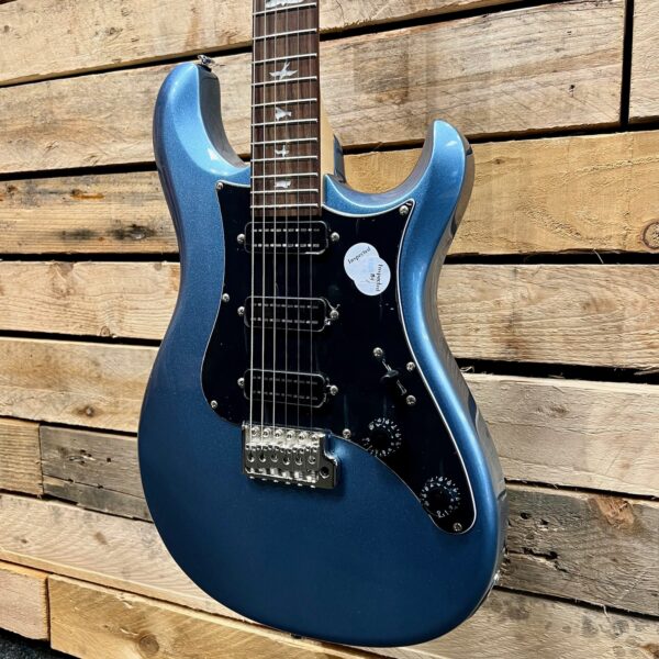 PRS SE NF3 Rosewood Fretboard Electric Guitar - Ice Blue Metallic - Angle 2