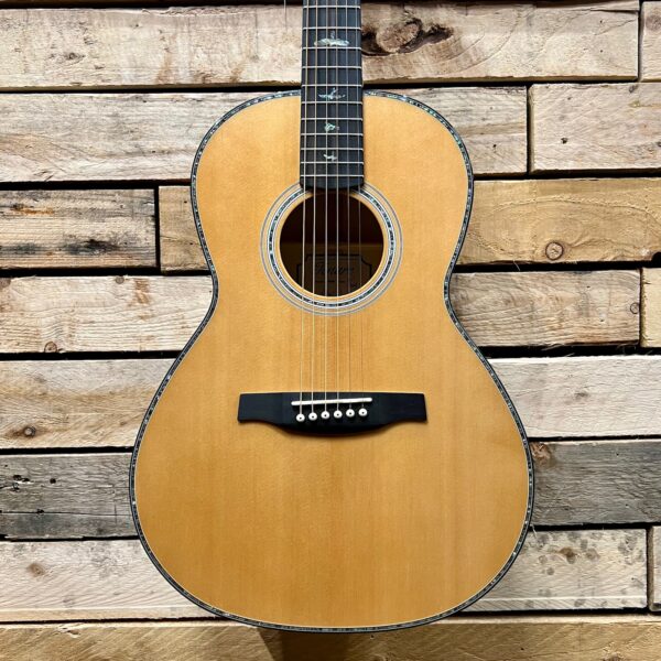 PRS SE P50E Parlour Electro-Acoustic Guitar - Natural with Black Gold Back - Body