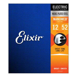 Elixir Nanoweb Heavy Electric Guitar Strings - 12-52 - Front