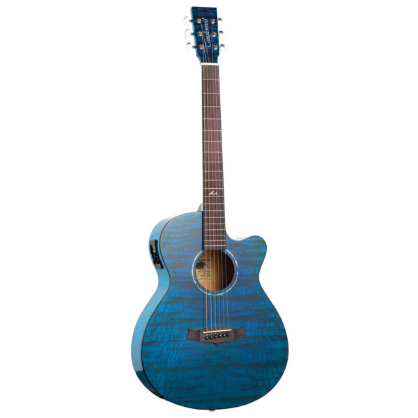 Tanglewood TA4 CE BL Azure Series Cutaway Electro-Acoustic Guitar - Serenity Blue - Front