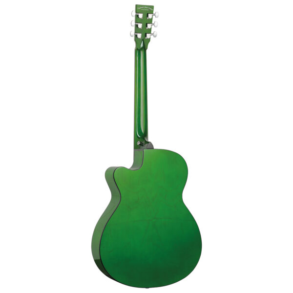 Tanglewood TA4 CE GR Azure Series Cutaway Electro-Acoustic Guitar - Aurora Green - Back