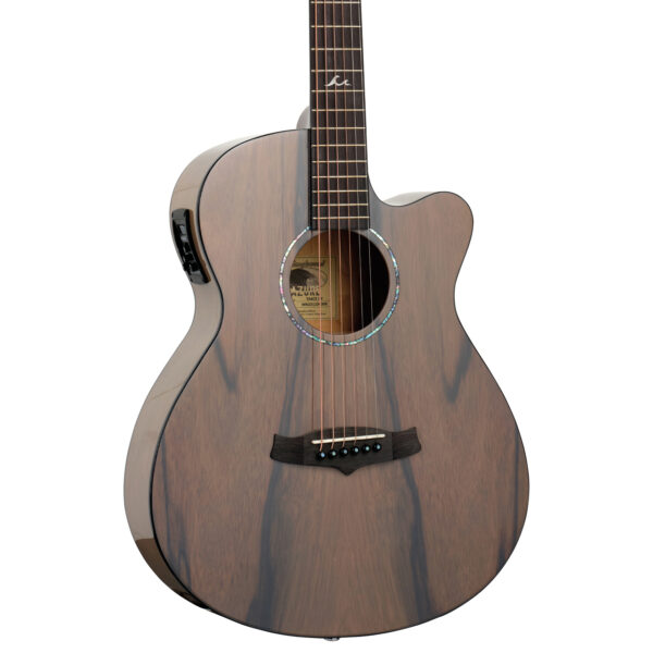 Tanglewood TA4 CE GY Azure Series Cutaway Electro-Acoustic Guitar - Harbour Grey - Body