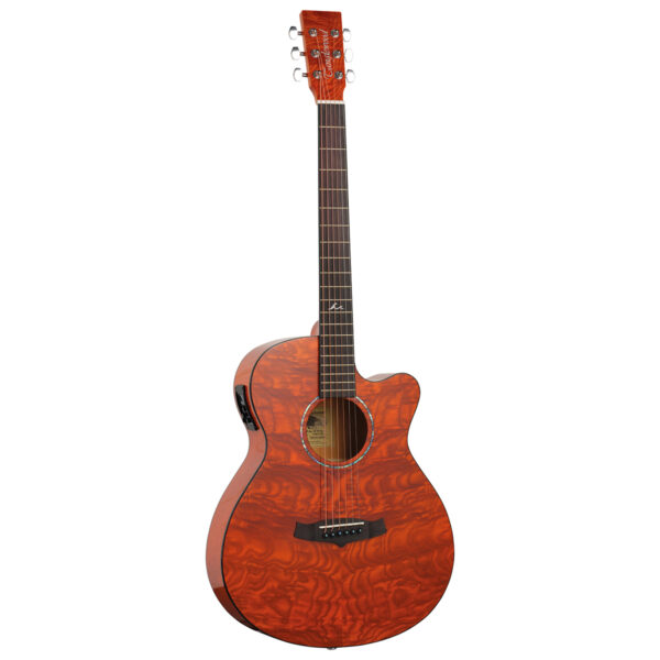 Tanglewood TA4 CE HN Azure Series Cutaway Electro-Acoustic Guitar - Shoreline Amber - Front