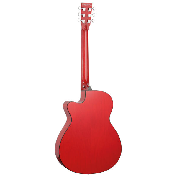 Tanglewood TA4 CE RD Azure Series Cutaway Electro-Acoustic Guitar - Shimmer Red - Back