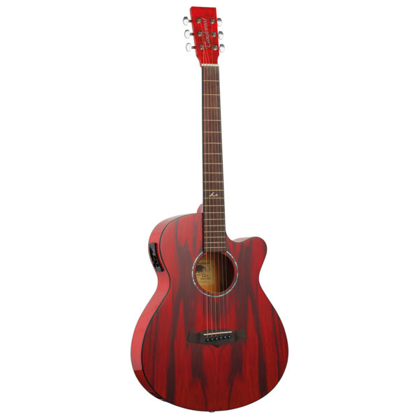 Tanglewood TA4 CE RD Azure Series Cutaway Electro-Acoustic Guitar - Shimmer Red - Front