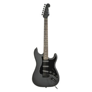 Chord CAL63 Electric Guitar - Matte Black - Front