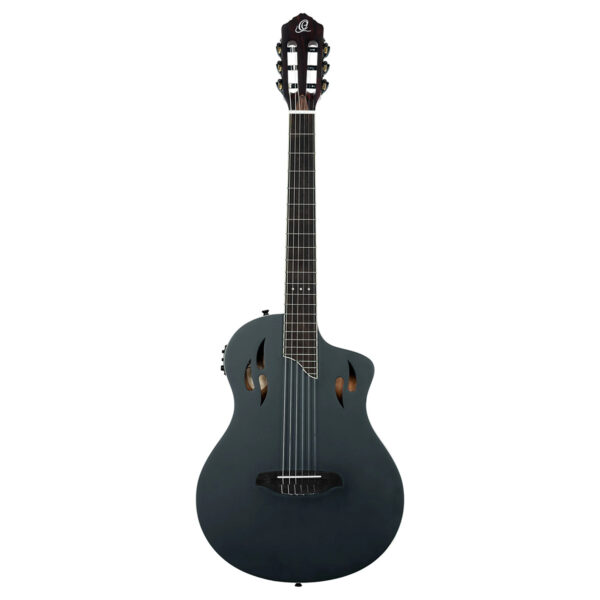 Ortega Tour Player Series Electro-Acoustic Classical Guitar - Satin Black - Front