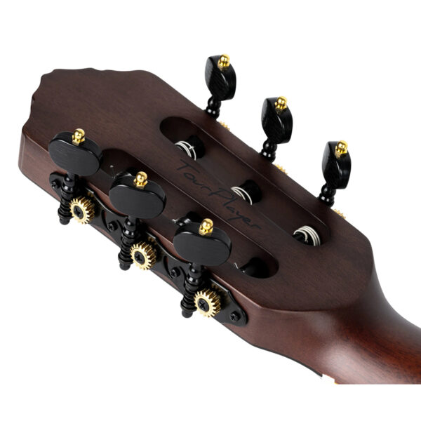 Ortega Tour Player Series Electro-Acoustic Classical Guitar - Satin Black - Machine Heads