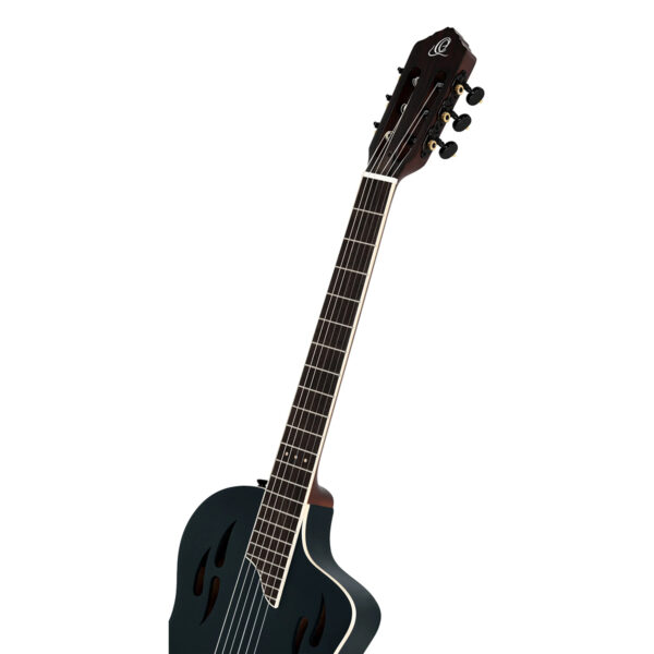 Ortega Tour Player Series Electro-Acoustic Classical Guitar - Satin Black - Neck