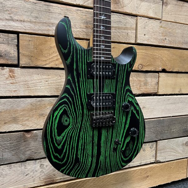 PRS SE Swamp Ash CE 24 Sandblasted Limited Edition Electric Guitar - Green - Angle 1