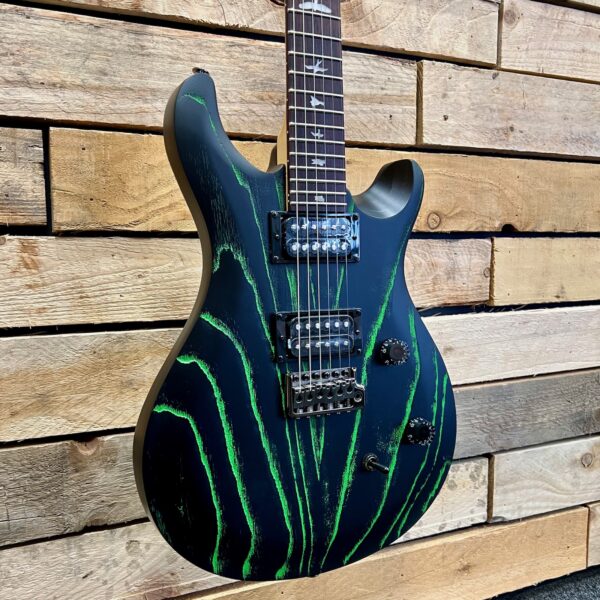 PRS SE Swamp Ash CE 24 Sandblasted Limited Edition Electric Guitar - Green - Angle 1