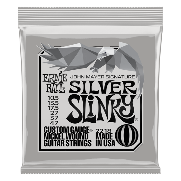 Ernie Ball Silver Slinky John Mayer Signature Electric Guitar Strings - 10.5-47 - Front