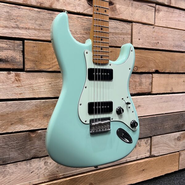 Fender Noventa Stratocaster (Pre-Owned) - Surf Green - Angle 1